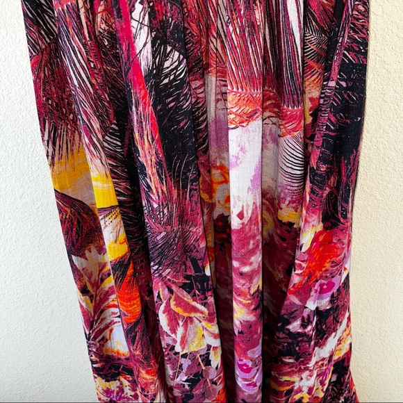 Free People Mika Maxi Dress Sunset Dreams Combo Halter Dress. Sz L - Picture 9 of 16